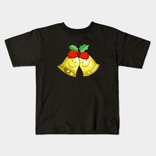 cute Xmas jingle bells Kids T-Shirt